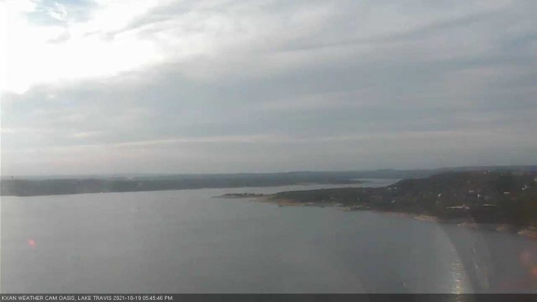 Lake Travis webcam, October 19, 2021 5:45 PM CT