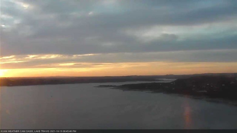Lake Travis webcam, October 19, 2021 6:45 PM CT