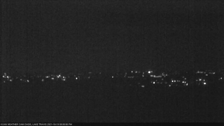 Lake Travis webcam, October 19, 2021 8:00 PM CT
