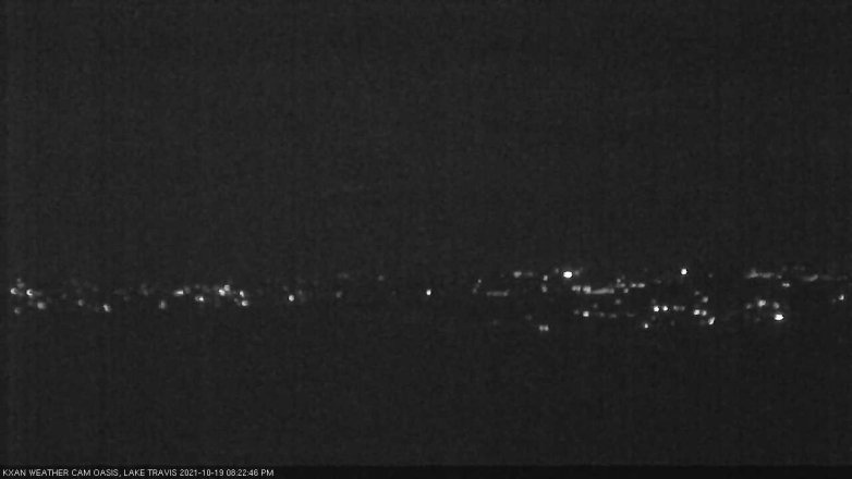 Lake Travis webcam, October 19, 2021 8:25 PM CT