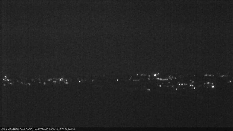 Lake Travis webcam, October 19, 2021 9:00 PM CT