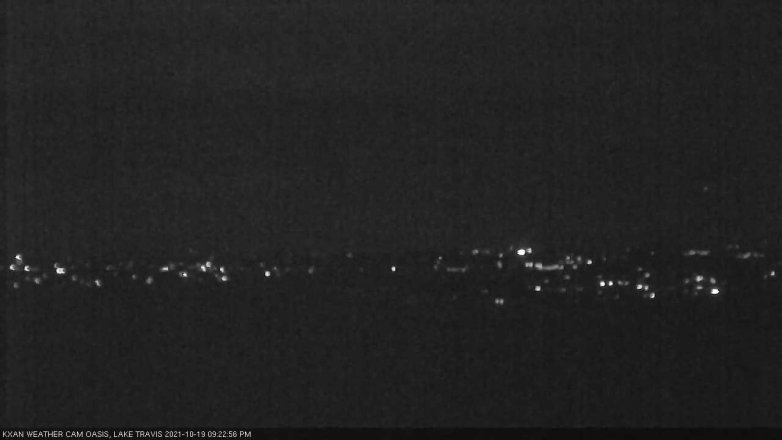 Lake Travis webcam, October 19, 2021 9:25 PM CT