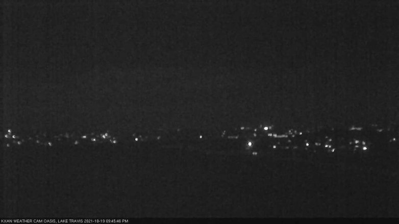 Lake Travis webcam, October 19, 2021 9:45 PM CT