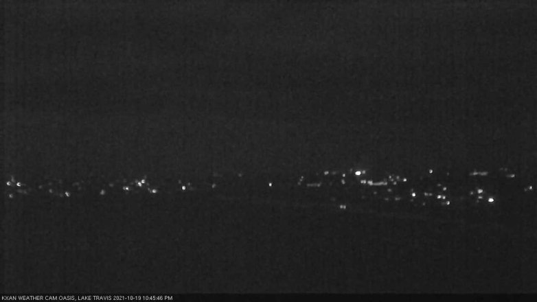 Lake Travis webcam, October 19, 2021 10:45 PM CT