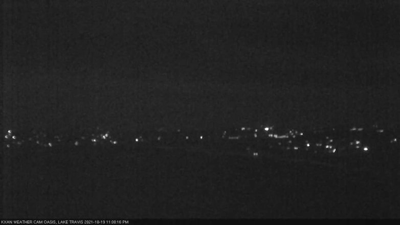 Lake Travis webcam, October 19, 2021 11:00 PM CT