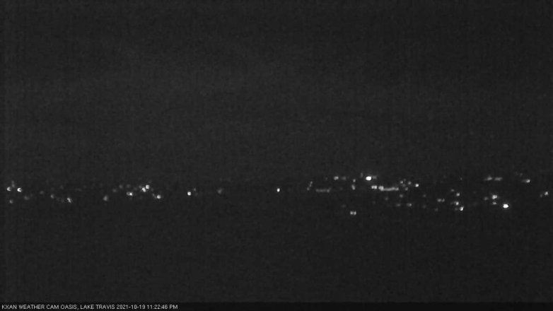 Lake Travis webcam, October 19, 2021 11:25 PM CT
