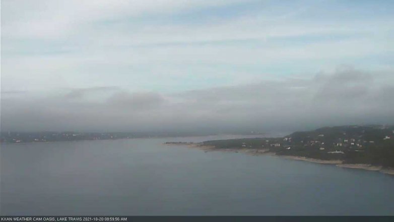 Lake Travis webcam, October 20, 2021 9:00 AM CT