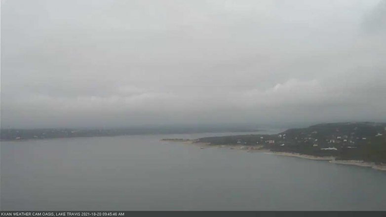 Lake Travis webcam, October 20, 2021 9:45 AM CT