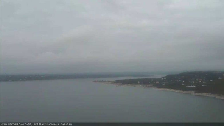 Lake Travis webcam, October 20, 2021 10:00 AM CT