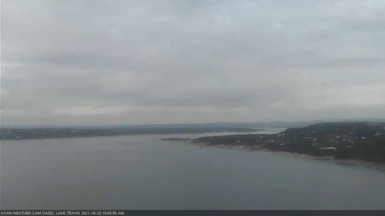 Lake Travis webcam, October 20, 2021 10:45 AM CT
