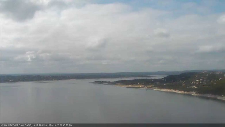 Lake Travis webcam, October 20, 2021 2:45 PM CT