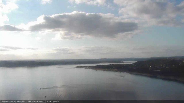 Lake Travis webcam, October 20, 2021 5:25 PM CT