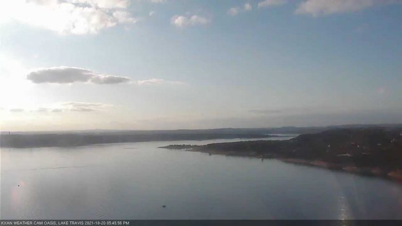 Lake Travis webcam, October 20, 2021 5:45 PM CT