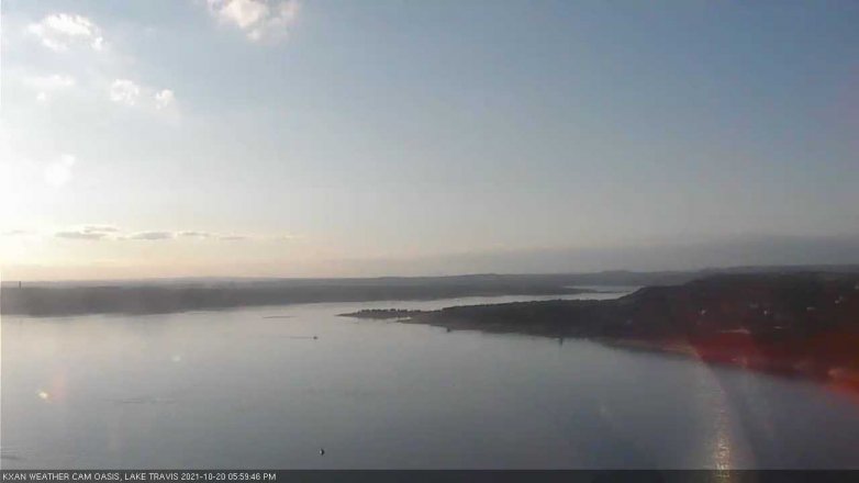 Lake Travis webcam, October 20, 2021 6:00 PM CT