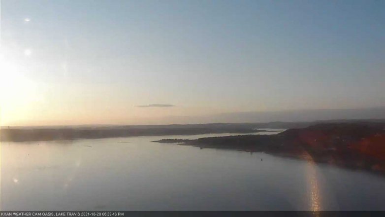 Lake Travis webcam, October 20, 2021 6:25 PM CT