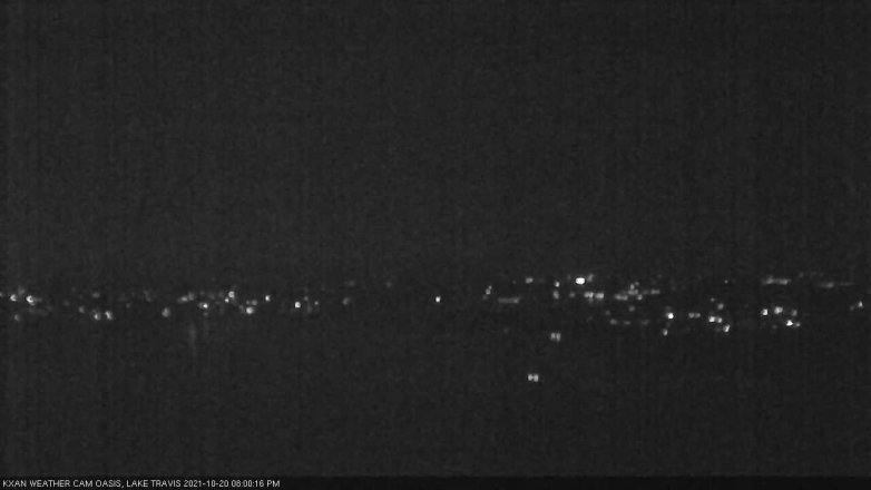 Lake Travis webcam, October 20, 2021 8:00 PM CT