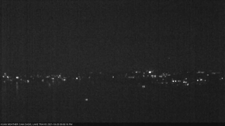 Lake Travis webcam, October 20, 2021 9:00 PM CT
