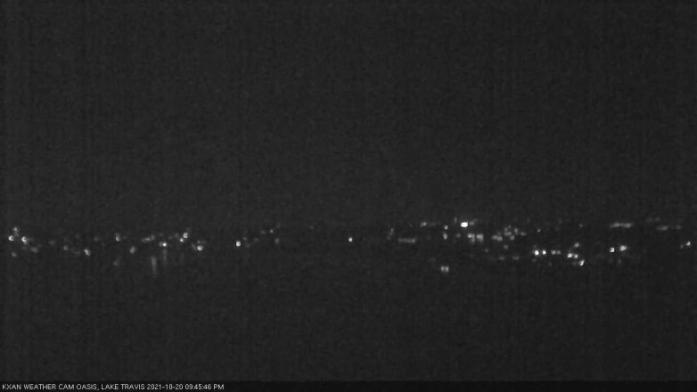 Lake Travis webcam, October 20, 2021 9:45 PM CT