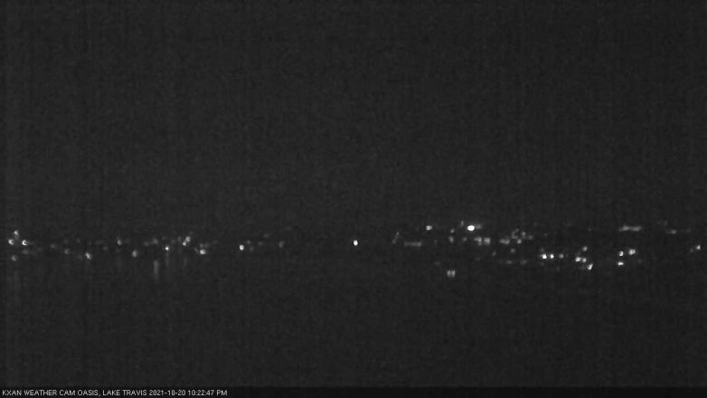 Lake Travis webcam, October 20, 2021 10:25 PM CT