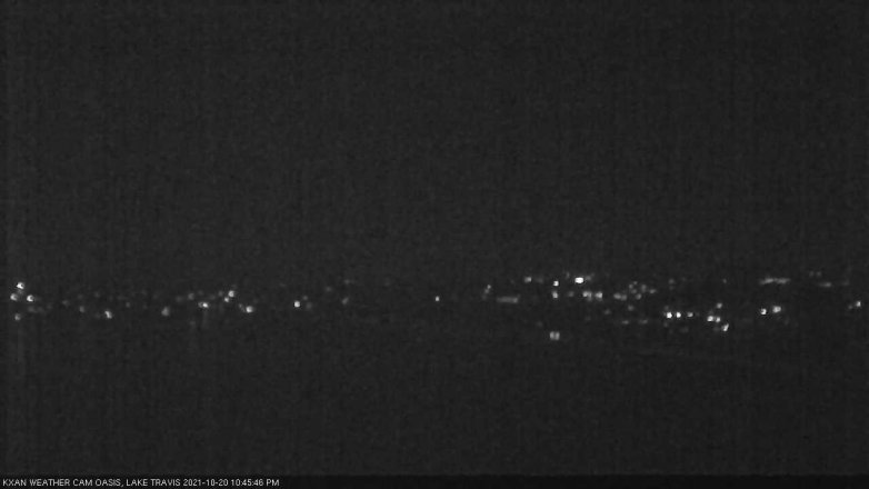 Lake Travis webcam, October 20, 2021 10:45 PM CT