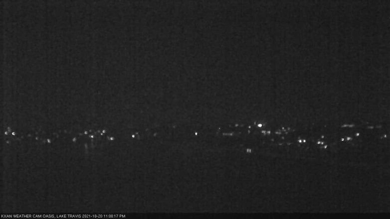 Lake Travis webcam, October 20, 2021 11:00 PM CT