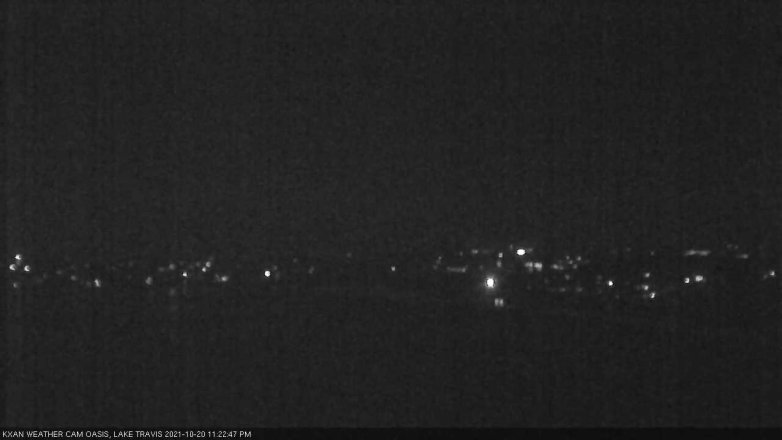Lake Travis webcam, October 20, 2021 11:25 PM CT