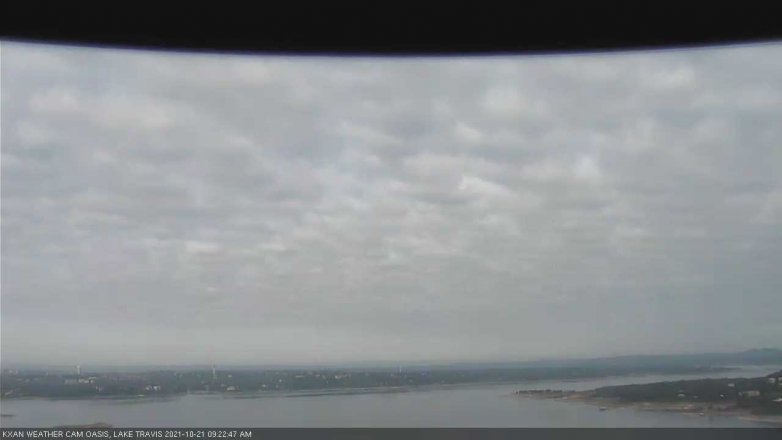 Lake Travis webcam, October 21, 2021 9:25 AM CT