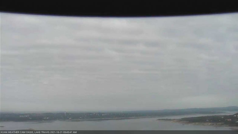Lake Travis webcam, October 21, 2021 9:45 AM CT