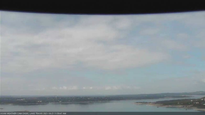 Lake Travis webcam, October 21, 2021 12:00 PM CT