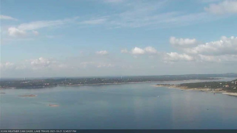 Lake Travis webcam, October 21, 2021 12:45 PM CT
