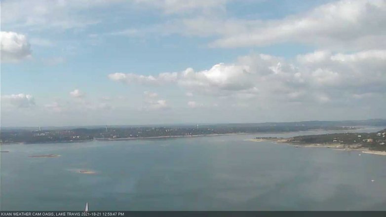 Lake Travis webcam, October 21, 2021 1:00 PM CT