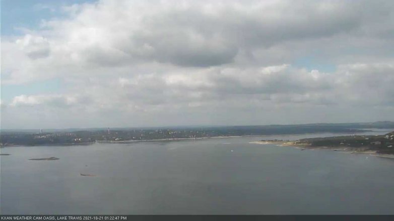 Lake Travis webcam, October 21, 2021 1:25 PM CT