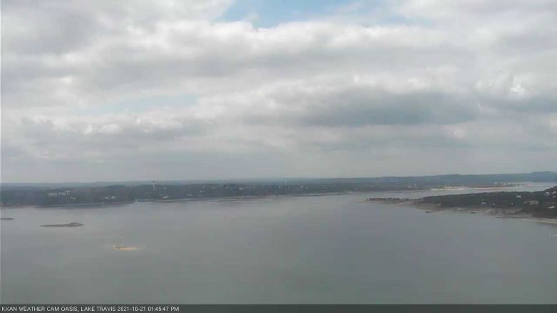 Lake Travis webcam, October 21, 2021 1:45 PM CT
