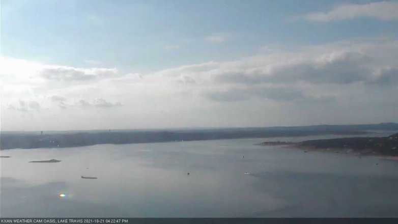 Lake Travis webcam, October 21, 2021 4:25 PM CT