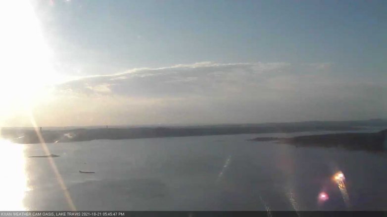 Lake Travis webcam, October 21, 2021 5:45 PM CT