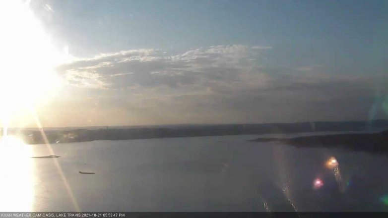 Lake Travis webcam, October 21, 2021 6:00 PM CT