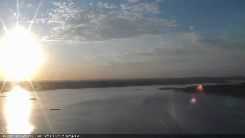 Lake Travis webcam, October 21, 2021 6:25 PM CT