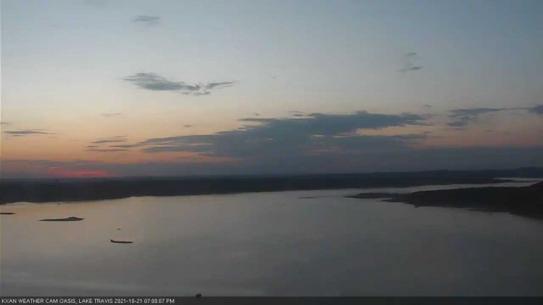 Lake Travis webcam, October 21, 2021 7:00 PM CT
