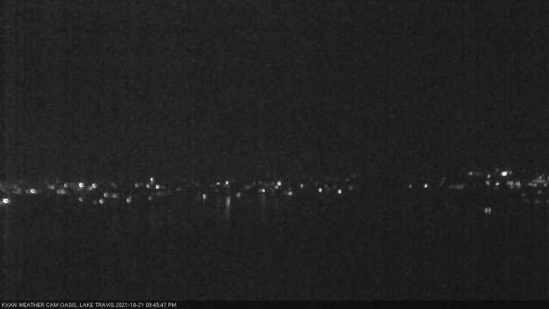 Lake Travis webcam, October 21, 2021 8:45 PM CT