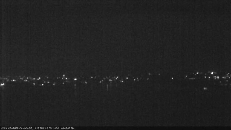 Lake Travis webcam, October 21, 2021 9:45 PM CT