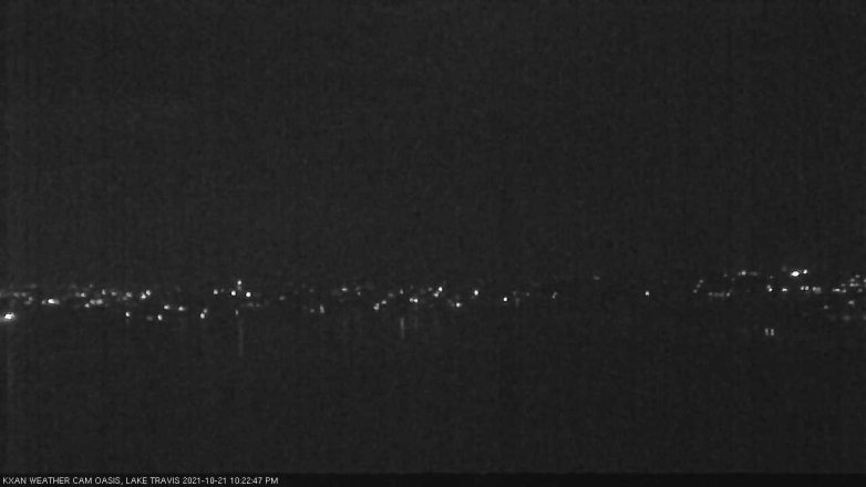 Lake Travis webcam, October 21, 2021 10:25 PM CT