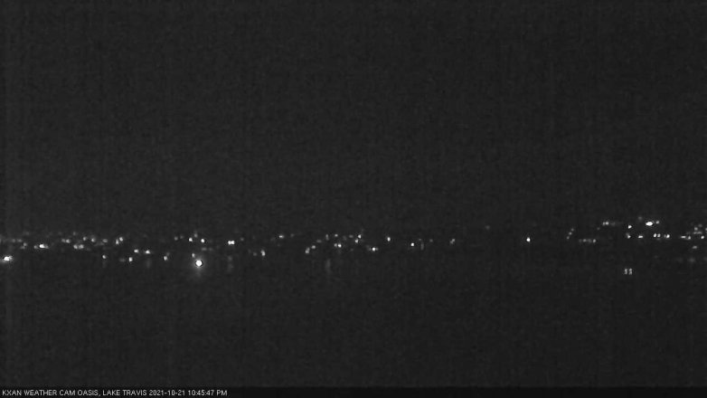 Lake Travis webcam, October 21, 2021 10:45 PM CT