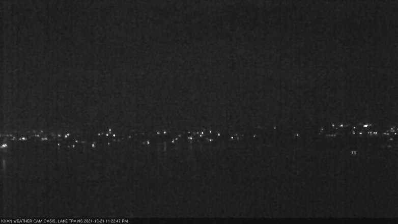 Lake Travis webcam, October 21, 2021 11:25 PM CT
