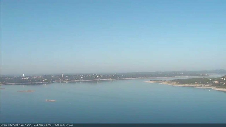 Lake Travis webcam, October 22, 2021 10:25 AM CT
