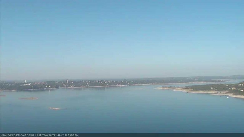 Lake Travis webcam, October 22, 2021 11:00 AM CT