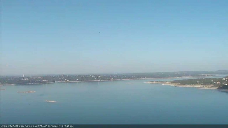 Lake Travis webcam, October 22, 2021 11:25 AM CT