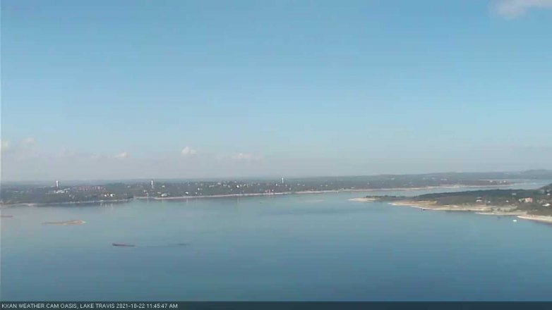 Lake Travis webcam, October 22, 2021 11:45 AM CT