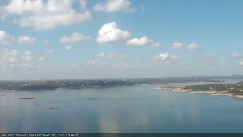 Lake Travis webcam, October 22, 2021 12:25 PM CT