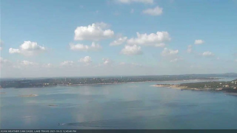 Lake Travis webcam, October 22, 2021 12:45 PM CT