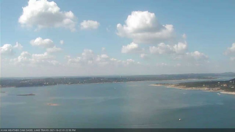 Lake Travis webcam, October 22, 2021 1:25 PM CT